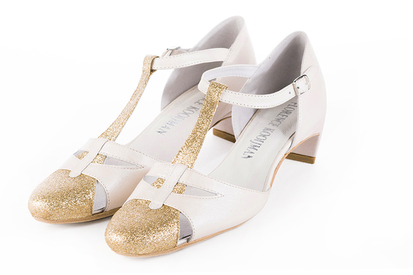 Chaussure blanche femme petit talon sale